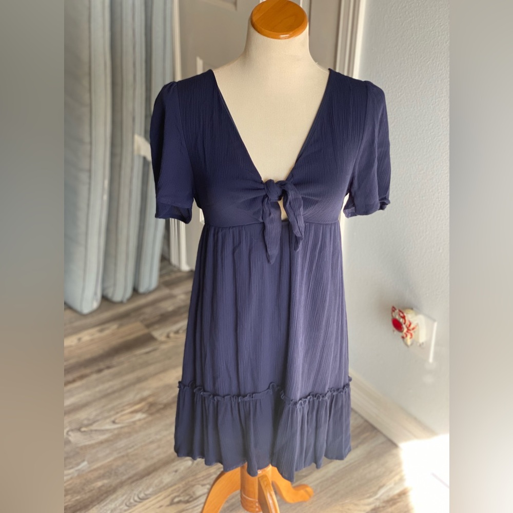 Altar’d State Tie Key Hole Mini Dress